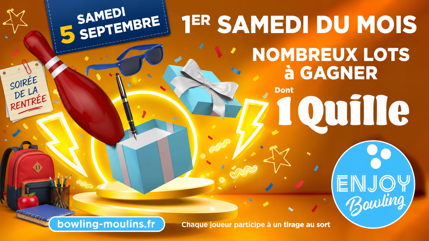 Soirée de la Quille spéciale rentrée à L’ENJOY BOWLING AVERMES