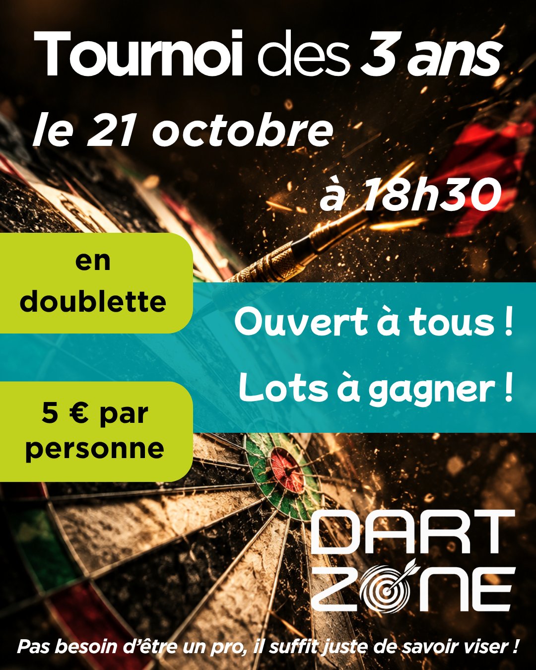 Tournoi de fléchettes