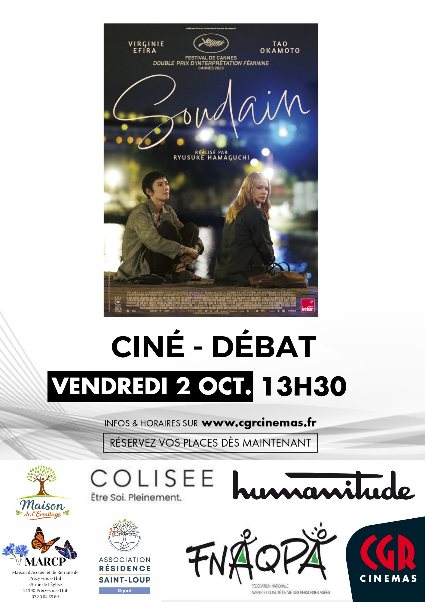 Ciné Débat - Soudain
