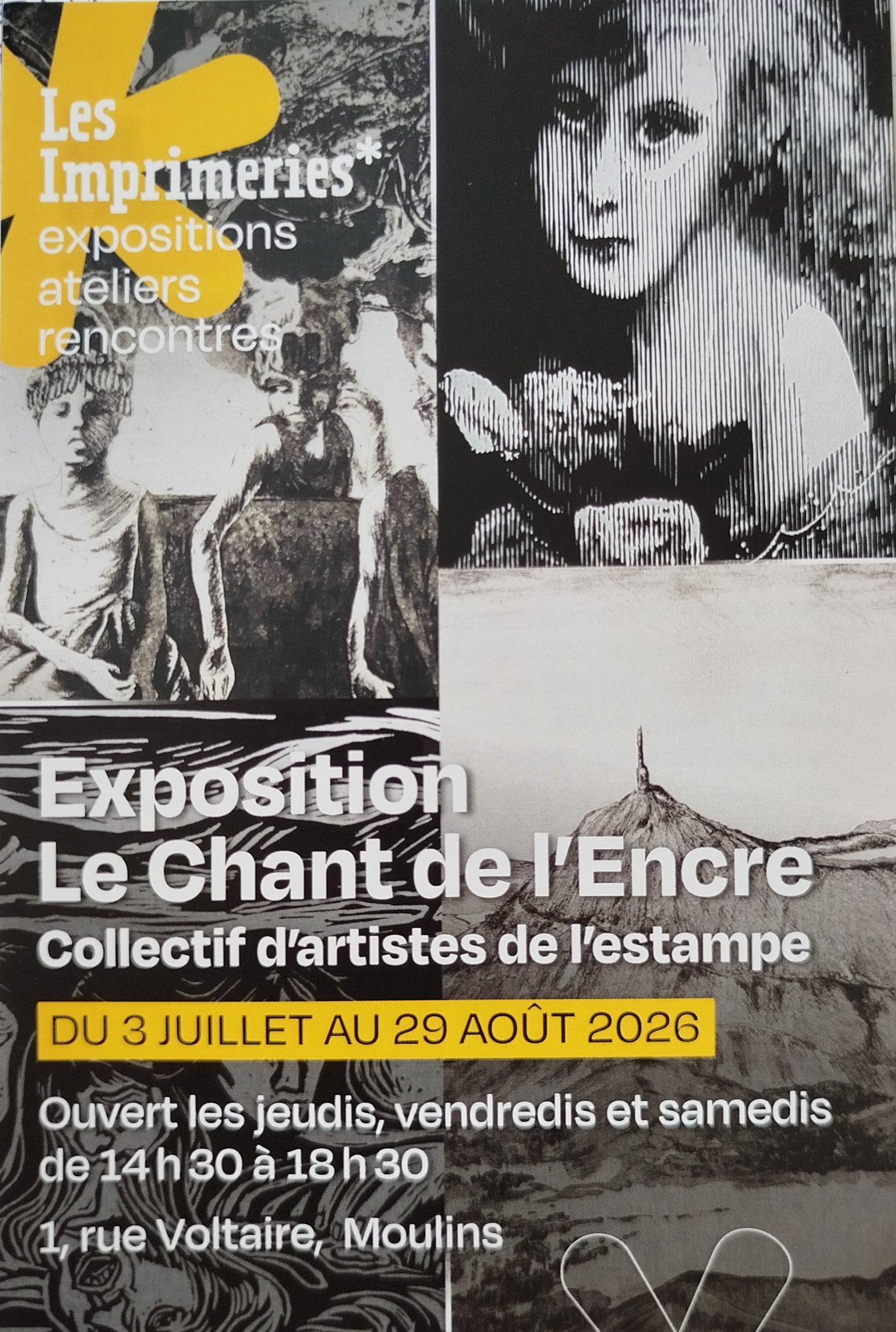 Exposition Le chant de l'encre aux Imprimeries*