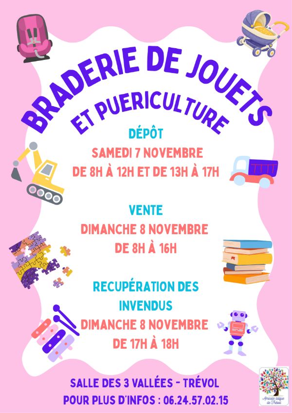 BRADERIE DE JOUETS & PUERICULTURE